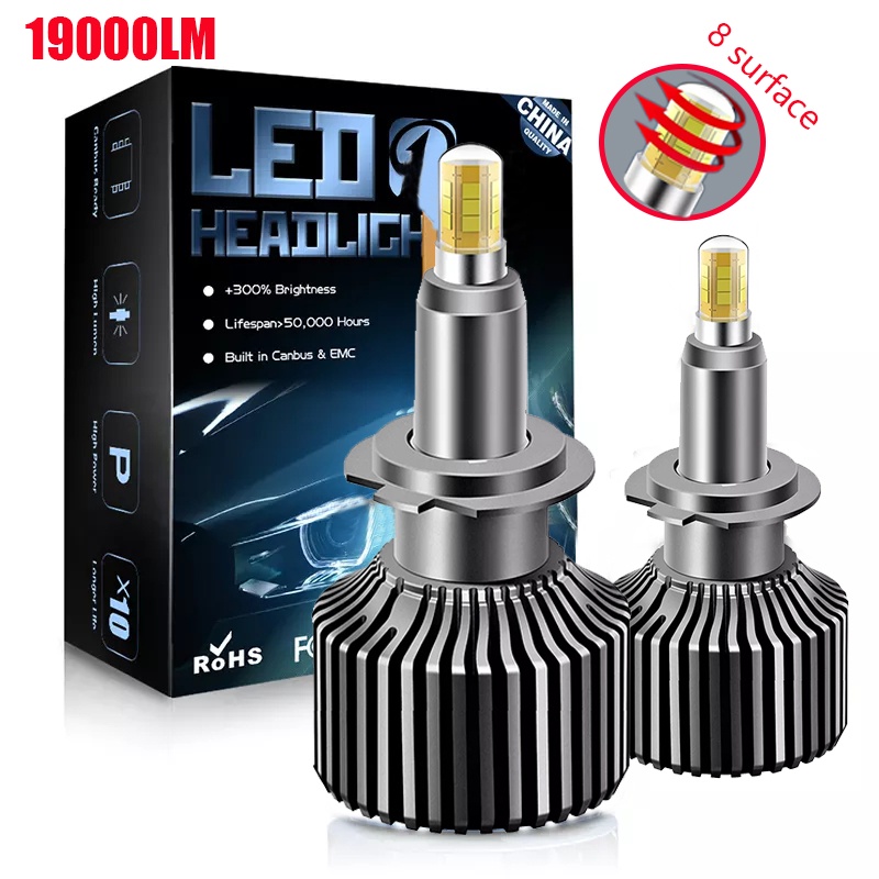 8side light automotive LED headlight H1H79005HB39006HB4 Lens super