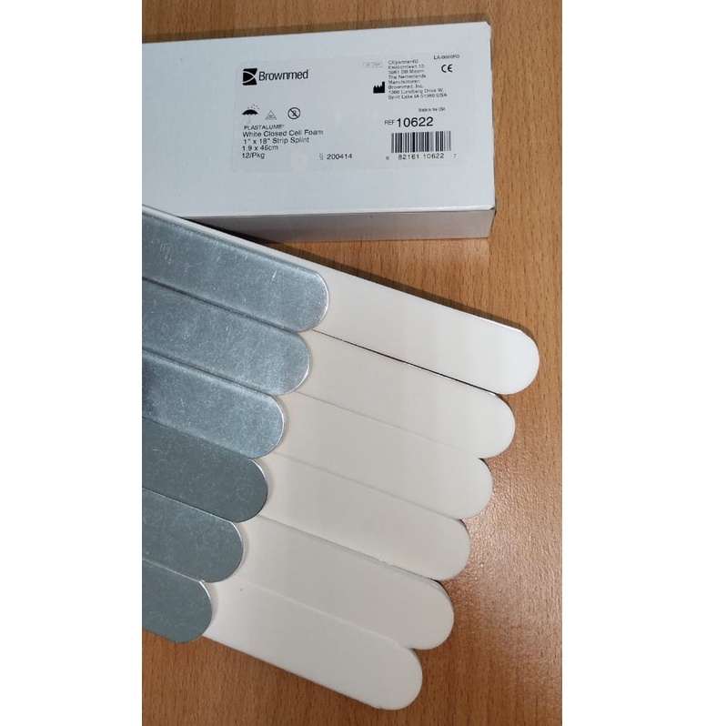 Plastalume Zimmer Padded Aluminium Finger Strip Splints With White Foam