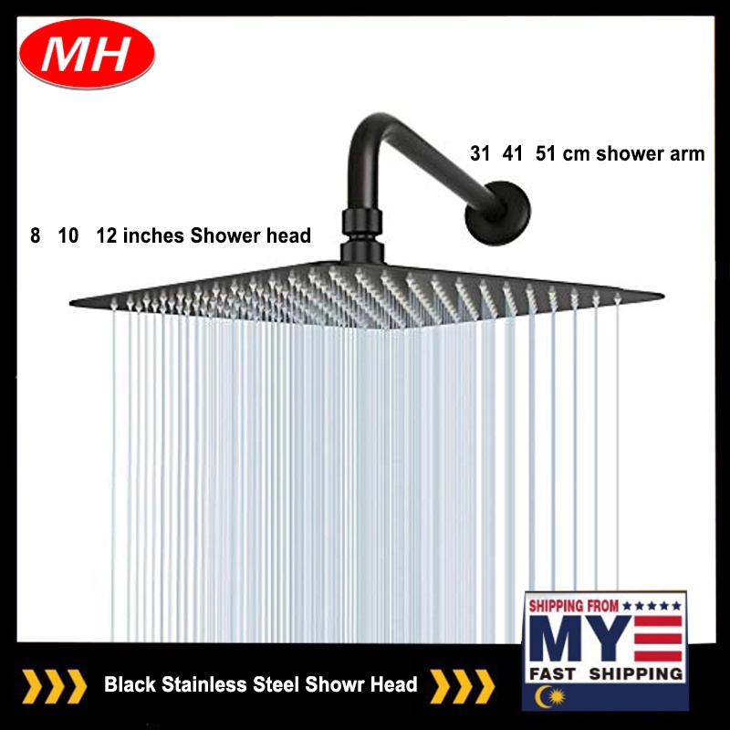 JikouIivo High Pressure Large Stainless Steel Square Rain ShowerHead With Shower Arm Waterfall Full Body Coverage 6 Inch Shower Head 09269d19 F35c 4de1 97d0 980fb5a07980.f6ea85b88a0e7a5f02c803db63816819 - View #11
