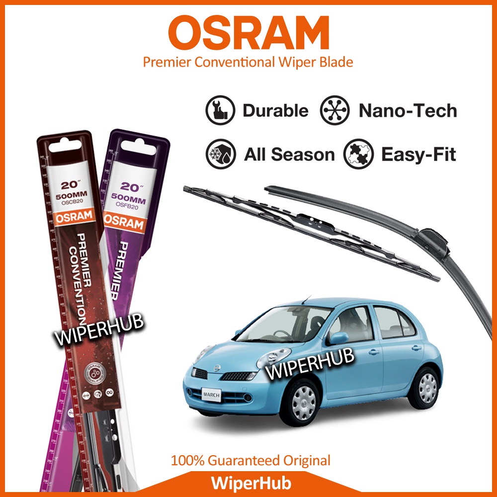 Osram Nissan March Micra Premier Conventional Flat Wiper