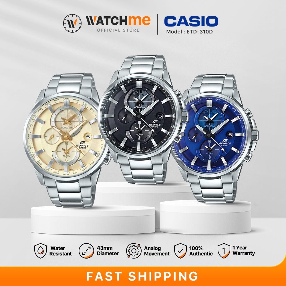 Casio edifice clearance alarm watch