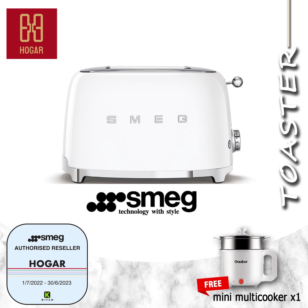 Smeg Toaster TSF01 White | Bread Toaster| Retro Toaster | Pembakar Roti ...