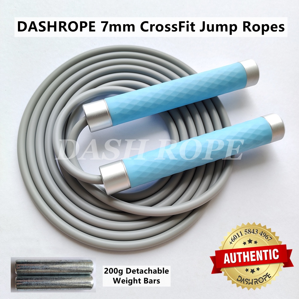 DashRope SG04 7mm Weighted CrossFit Skipping Ropes PVC Heavy Jump Rope