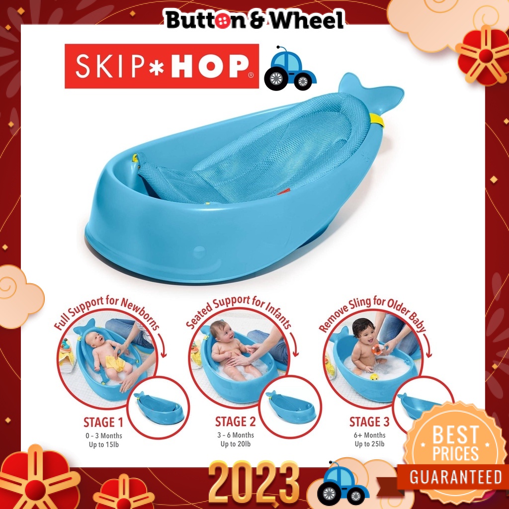 Skip Hop Moby Smart Sling 3 Stage Bathtub-Blue