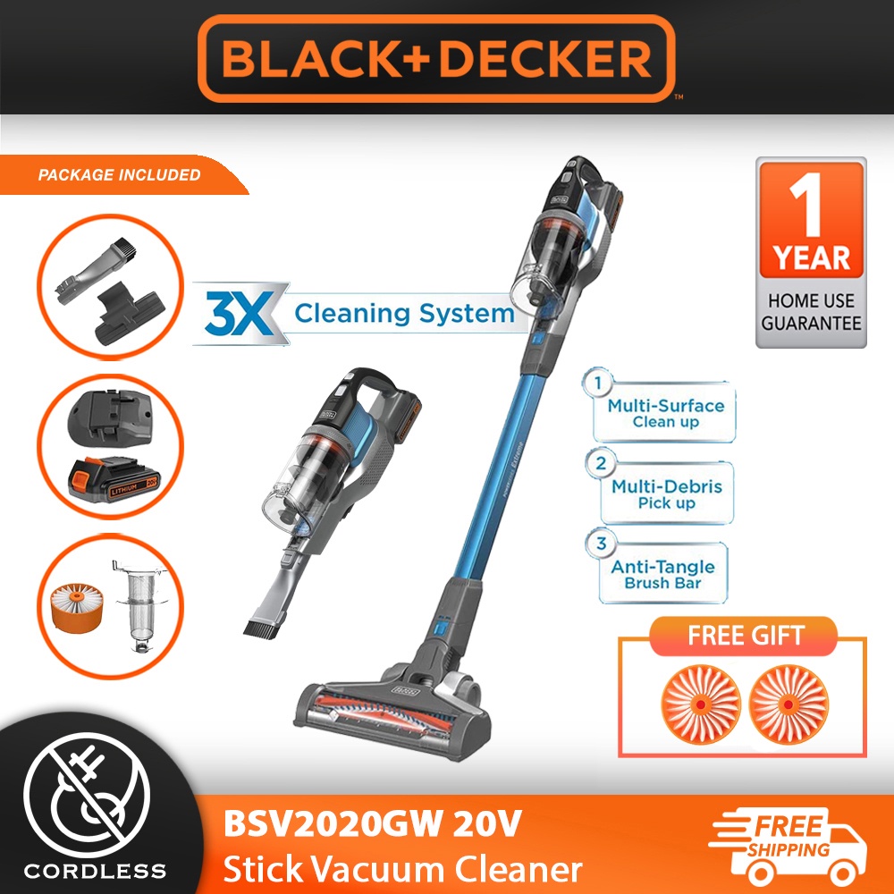 BLACK+DECKER Powerseries Extreme Cordless Stick Vacuum Cleaner for Pets,  Purple (BSV2020P) - AliExpress
