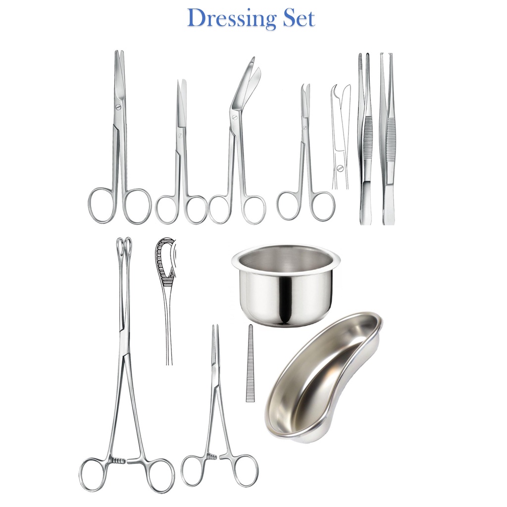 DRESSING SET 1 INSTRUMENTS STANDARD SURGICAL MEDICAL USE MDA Approved ...