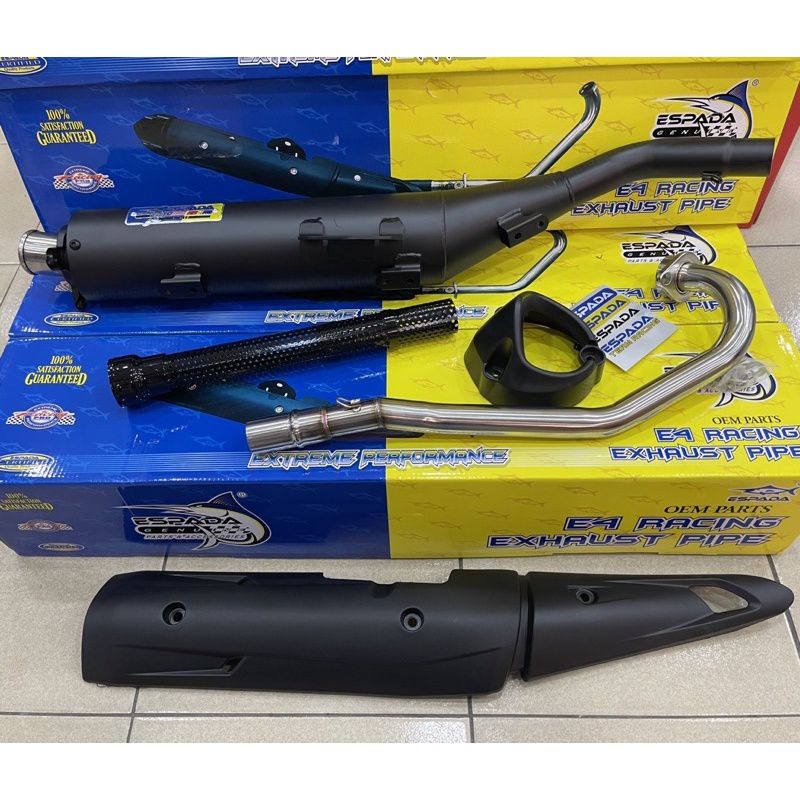 ESPADA LC135 FI V8 28MM STANDARD CUTTING RACING EXHAUST V5 RACING MUFFLER (INCLUDE EXHAUST COVER