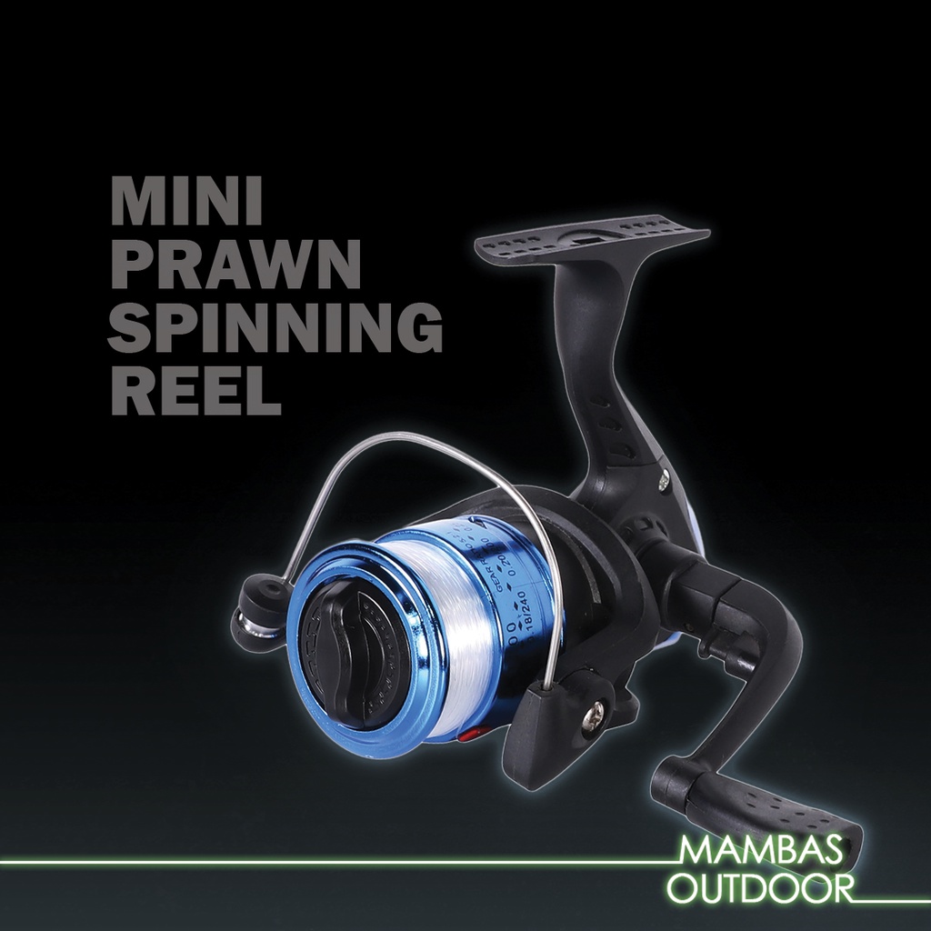 Mini Prawn Spinning Reel Fishing Mesin Udang Kekili Pancing