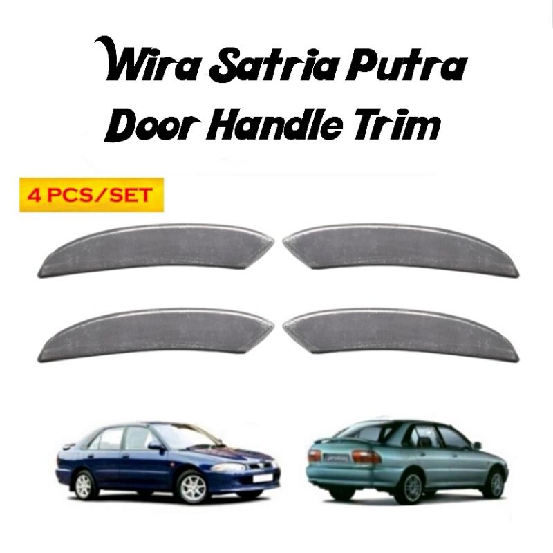 Proton Wira Satria Putra Door Outer Handle Trim Chrome Stainless Steel