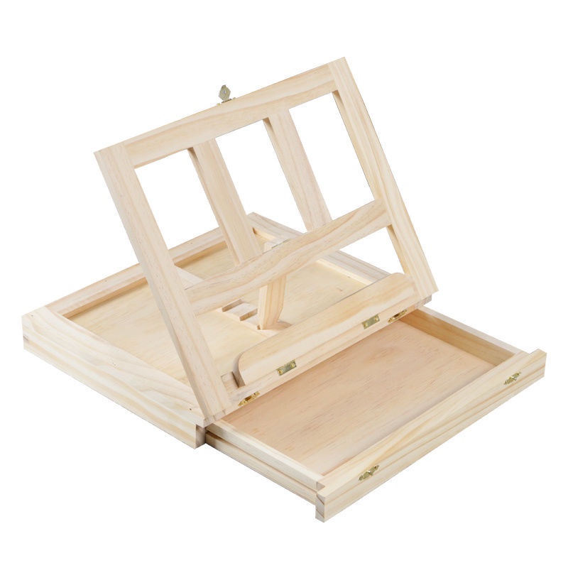 Multifunctional Storage Easel Paint Box Desktop Canvas Frame Canvas
