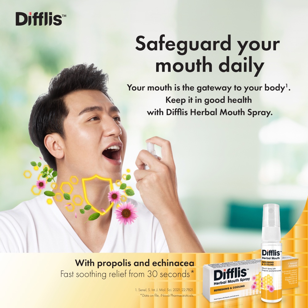 Difflis Herbal Mouth Spray (15ml) | Shopee Malaysia