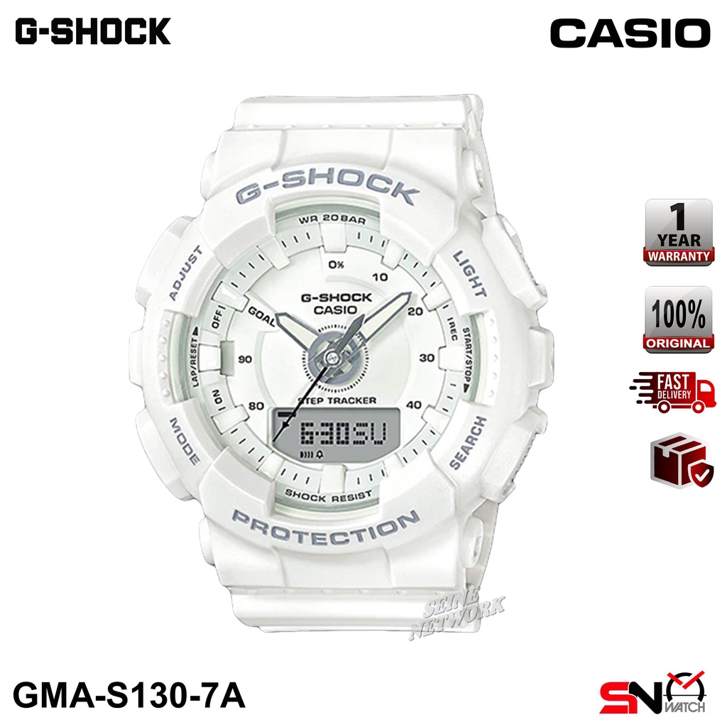 Casio G Shock Unisex Watch GMA S130 Step Tracker Sport Analog