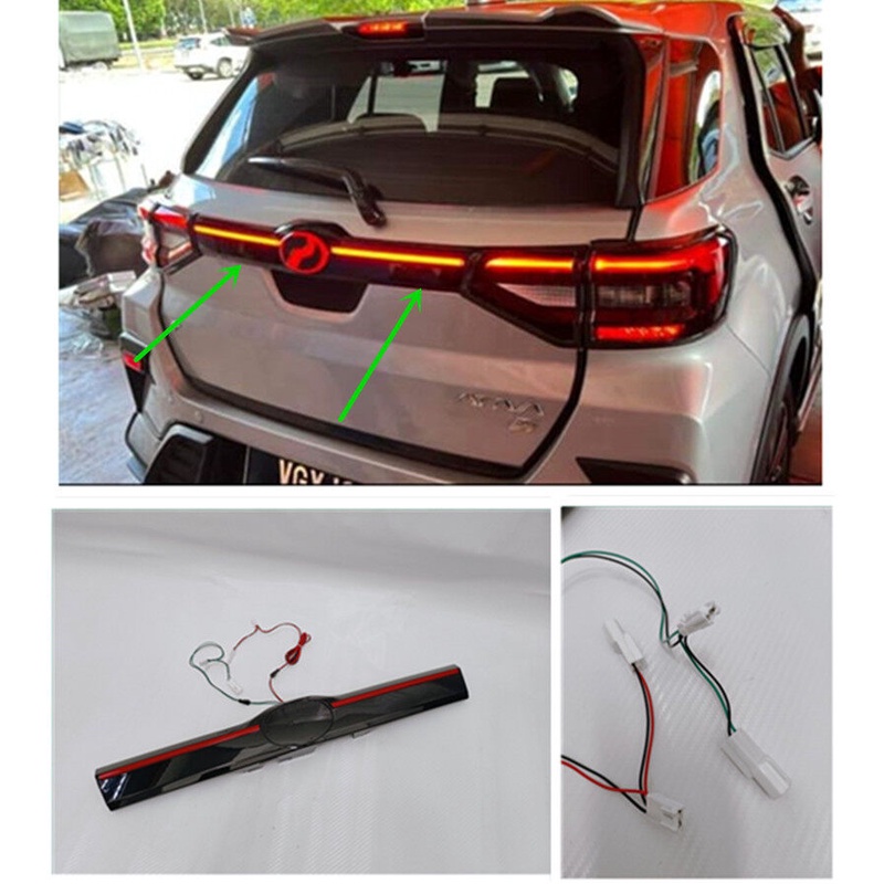 Perodua Ativa Rear Centre LED RUNNING Tail Light Garnish Third Brake ...