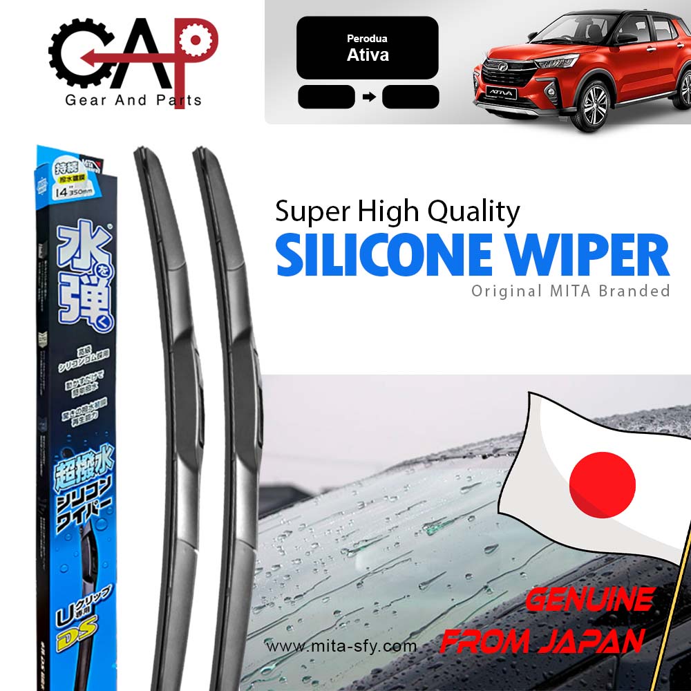 Perodua Ativa (1 Pair) MITA DS Super Silicone Wiper (22''14'') | Shopee ...