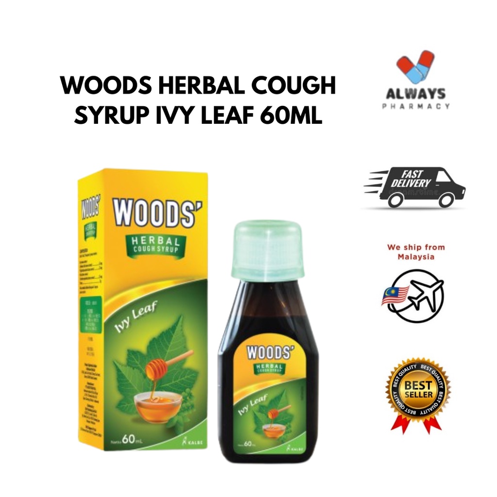 WOODS HERBAL COUGH SYRUP IVY LEAF 60ML (UBAT BATUK HERBA) Shopee Malaysia