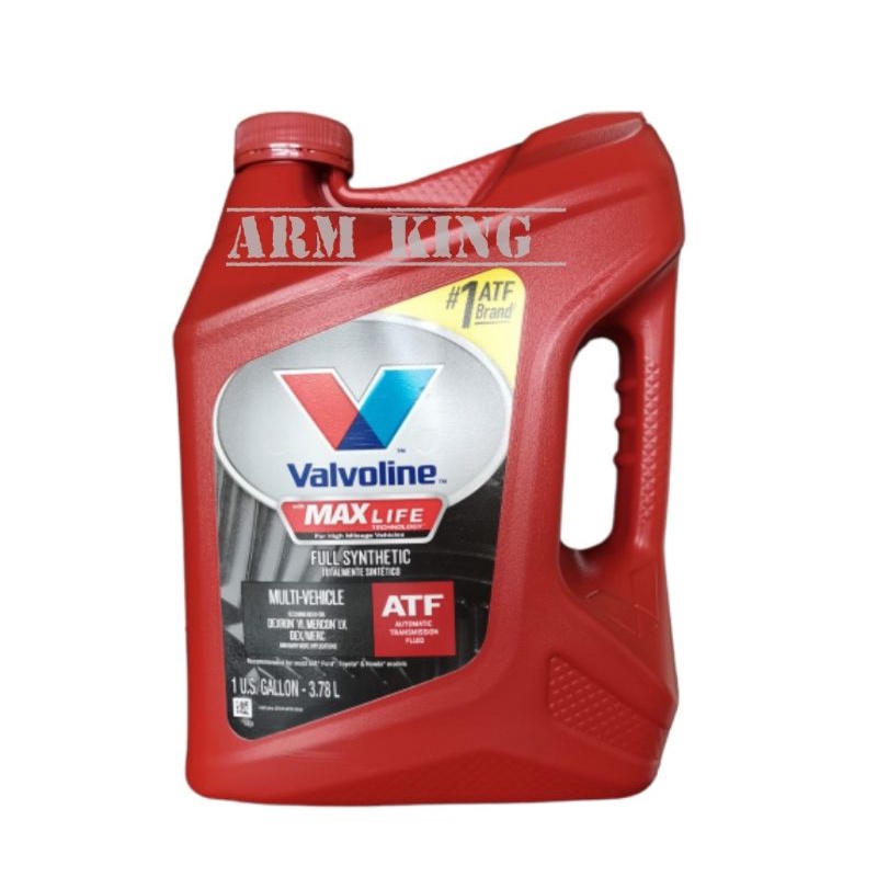 VALVOLINE MAXLIFE ATF FULL SYNTHETIC TRANSMISSION FLUID 3.78L VALVOLINE ...
