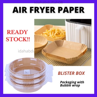 200 PCS Square Air Fryer Disposable Liners, Non-Stick Steamer Mat  Perforated Unbleached Parchment Paper Air Fryer Paper Uses for Baking  Cookies, Heavy Duty Air … in 2023