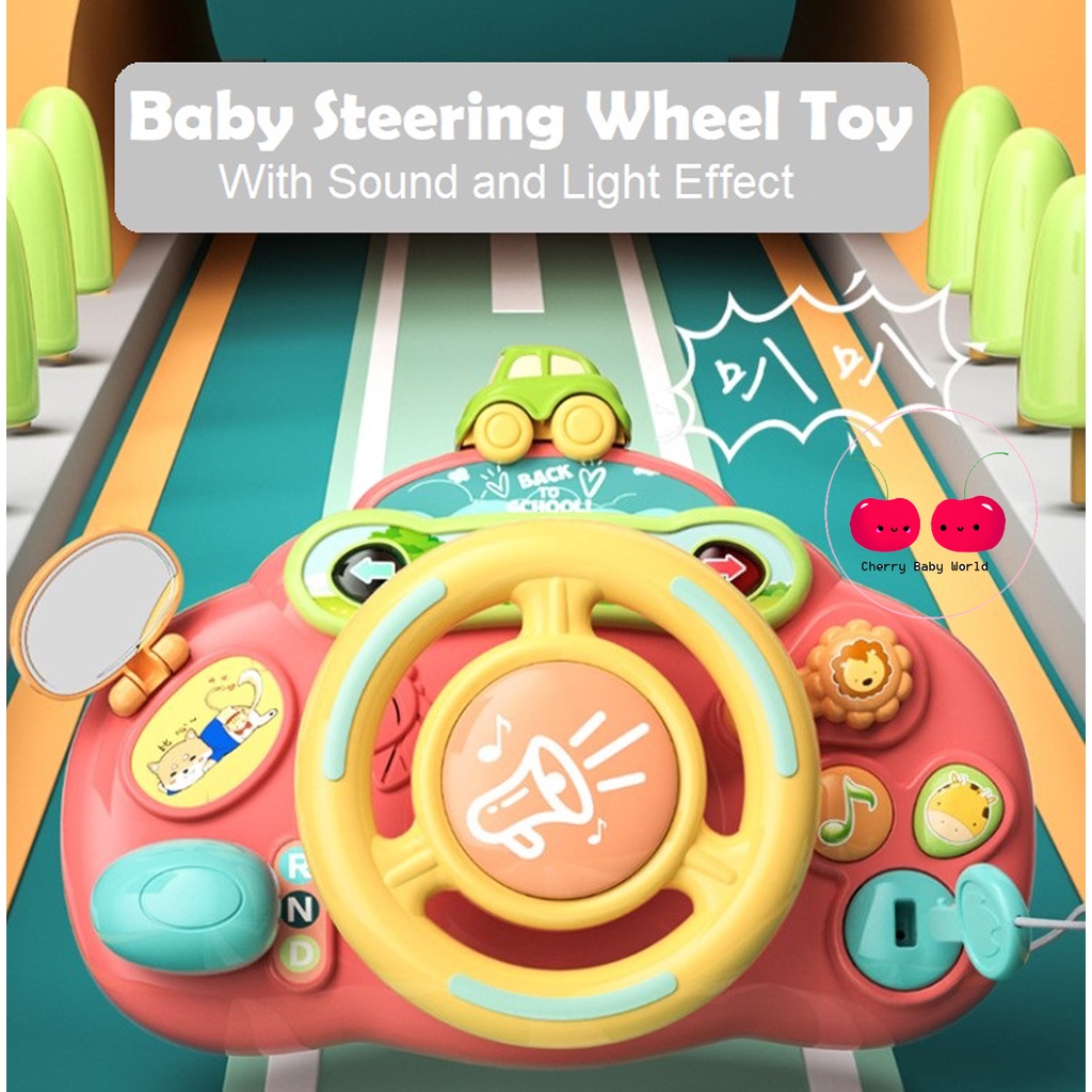 Steering Wheel Toy for Baby Toddler Simulated Driving Car Toys Mainan