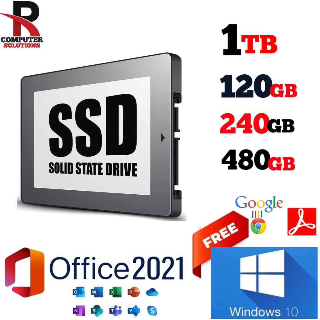 SSD SOLID SATA DRIVE 2.5 1TB 128GB 256GB 512GB WINDOWS 10 11 NEW See More Description Shopee Malaysia