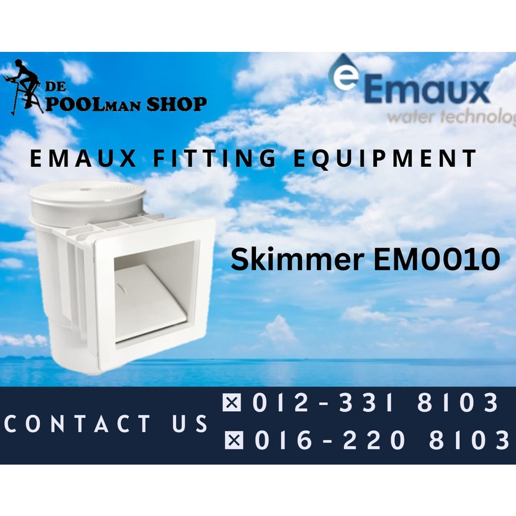 EMAUX EM0010RV SPA Skimmer Box (Concrete & Vinyl Pool) 1.5inch