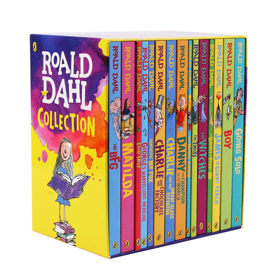 Roald Dahl 18 books Whole Set hard case the famous five famous five ...