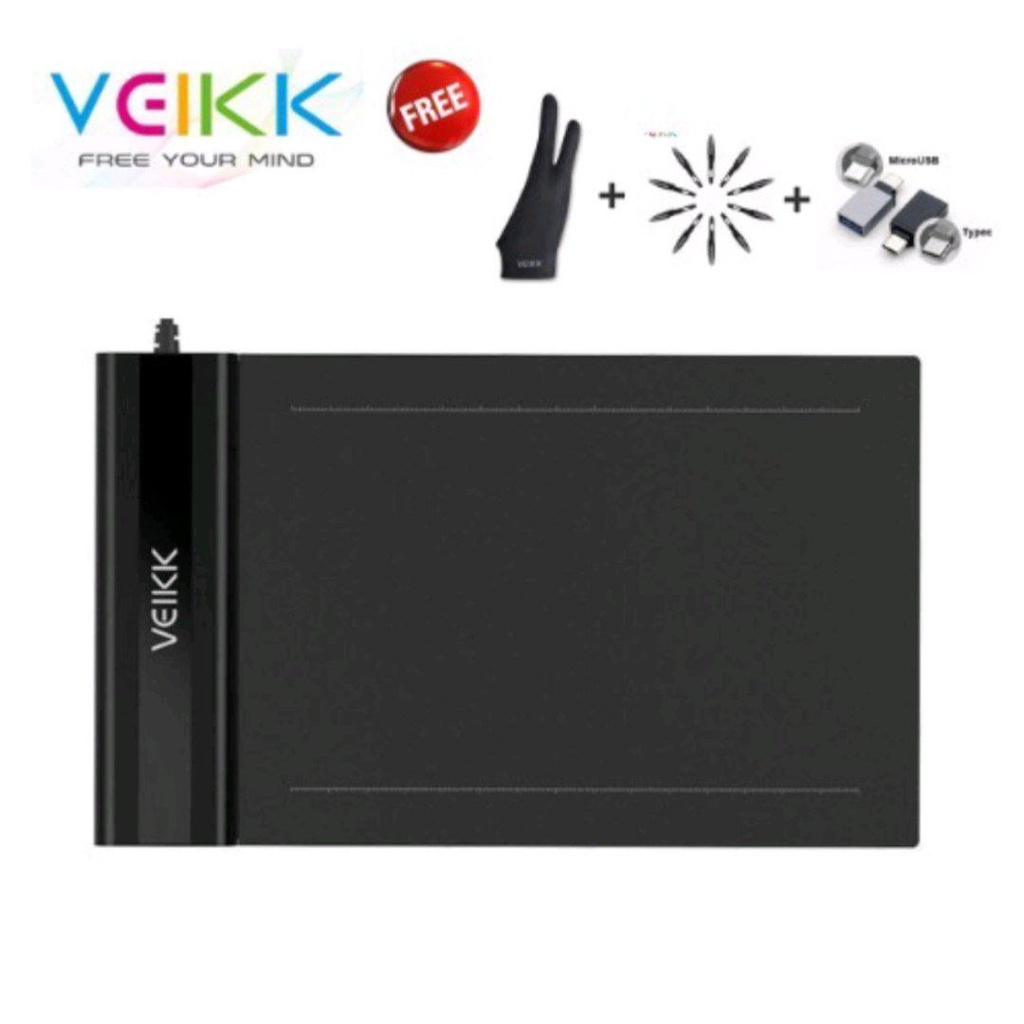 VEIKK Drawing Tablet S640 6x4 Inch Digital Graphics Pen Tablet Online Teaching & Studyting