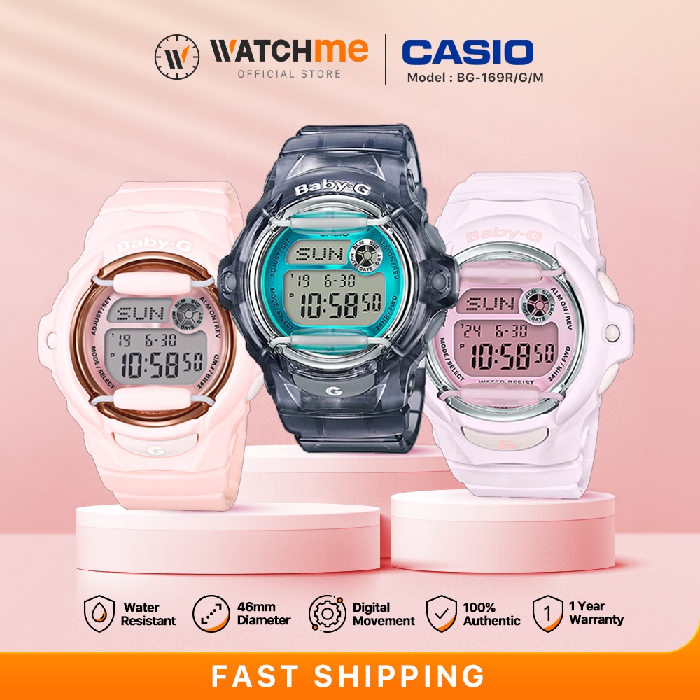 CASIO BABY G BG 169 SERIES Fashion Digital Women Watch Shock Resistant Water Resistant Jam Tangan Perempuan Shopee Malaysia