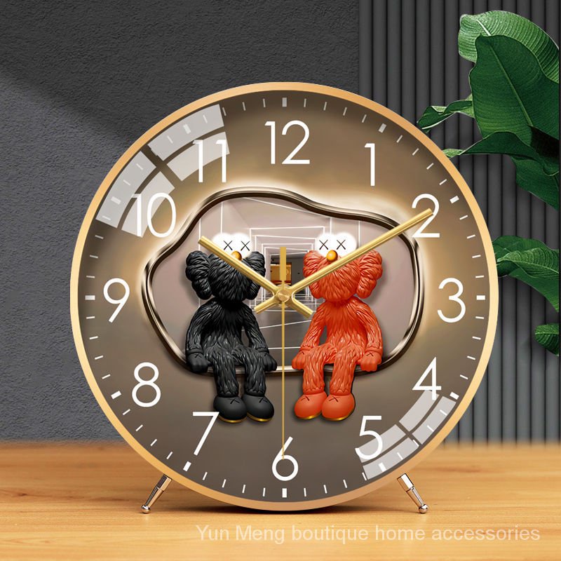 [Ready Stock] Clock Desk Household Living Room Desktop Decoration