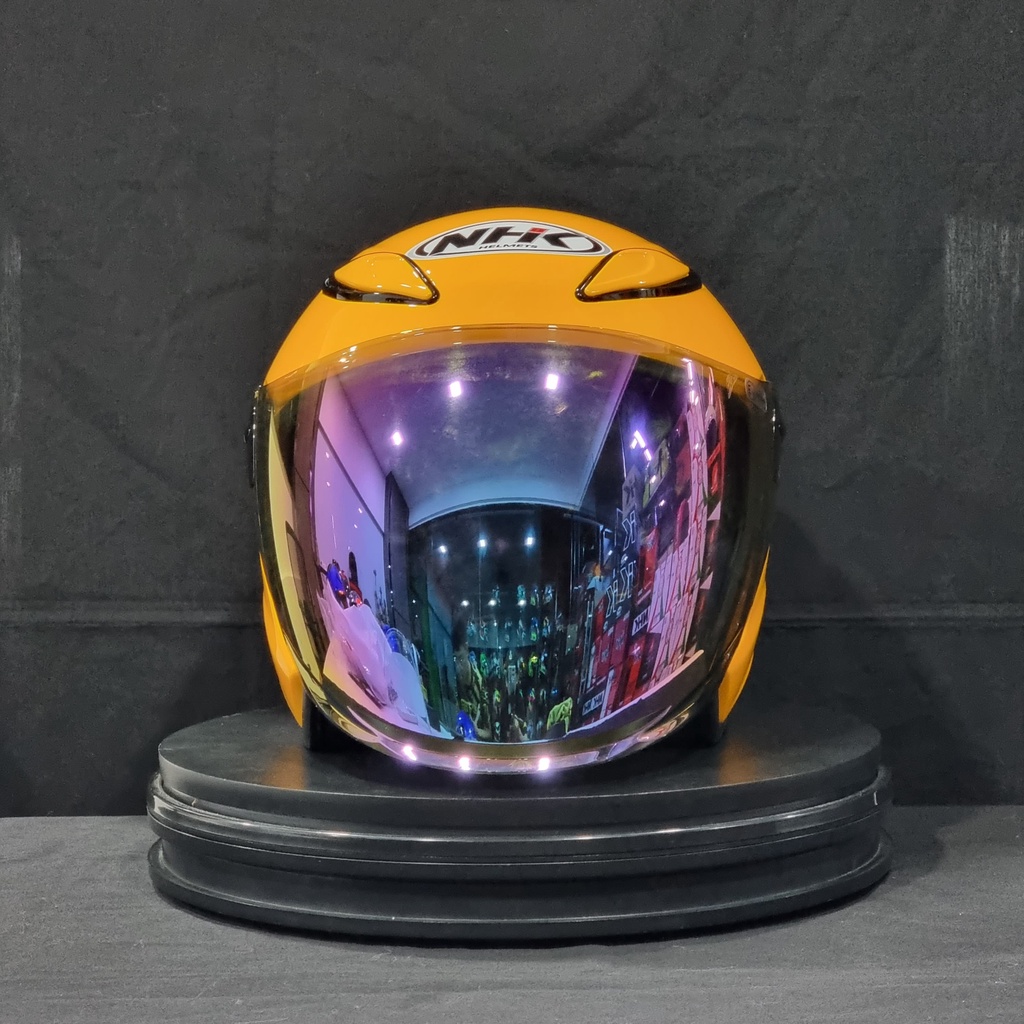 NHK Helmets R6 v2 Solid Yellow Glossy L XXL | Shopee Malaysia