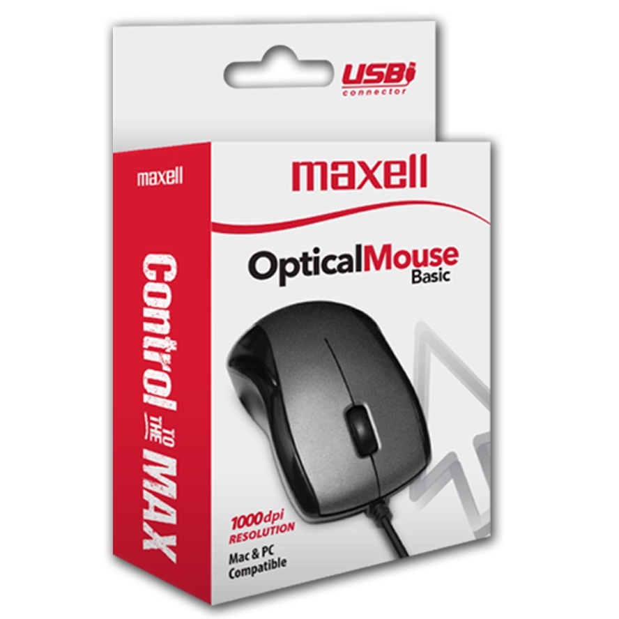 Maxell Wired Optical Mouse (MOWR-101) {1 unit} | Shopee Malaysia