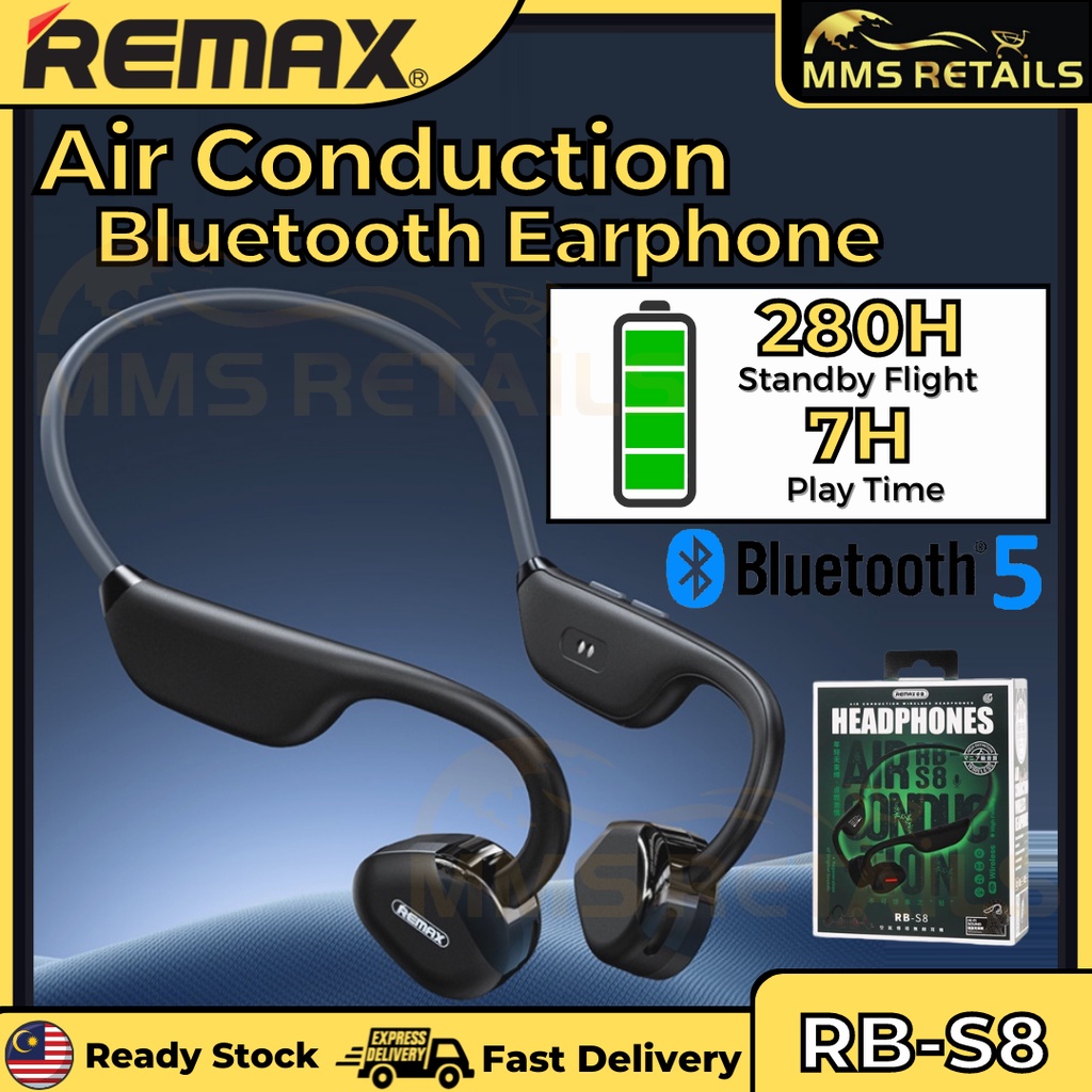 Remax RB-S8 Wireless Bluetooth V5.0 Headphone Sports Headset Waterproof ...