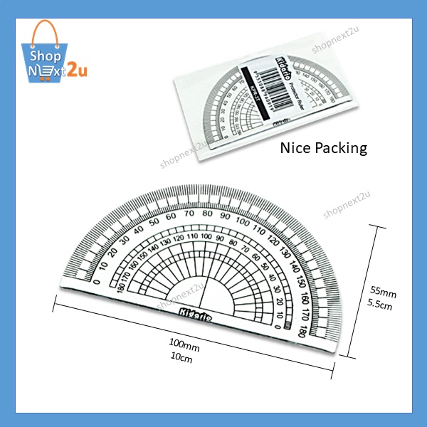 Protractor Ruler 180 degree | 180° Ruler | Protraktor 180° | protector ...