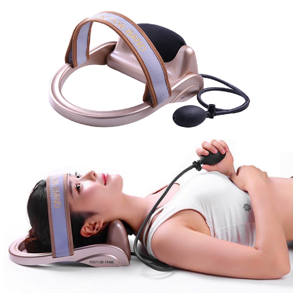 Inflatable Neck Traction Cervical Posture Stretching Device Braces ...