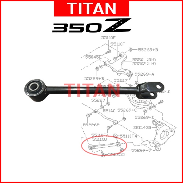 Front Lower Arm Suspension Bush For Nissan Skyline V35 2001-2007 – AutoPlusParts Rubber