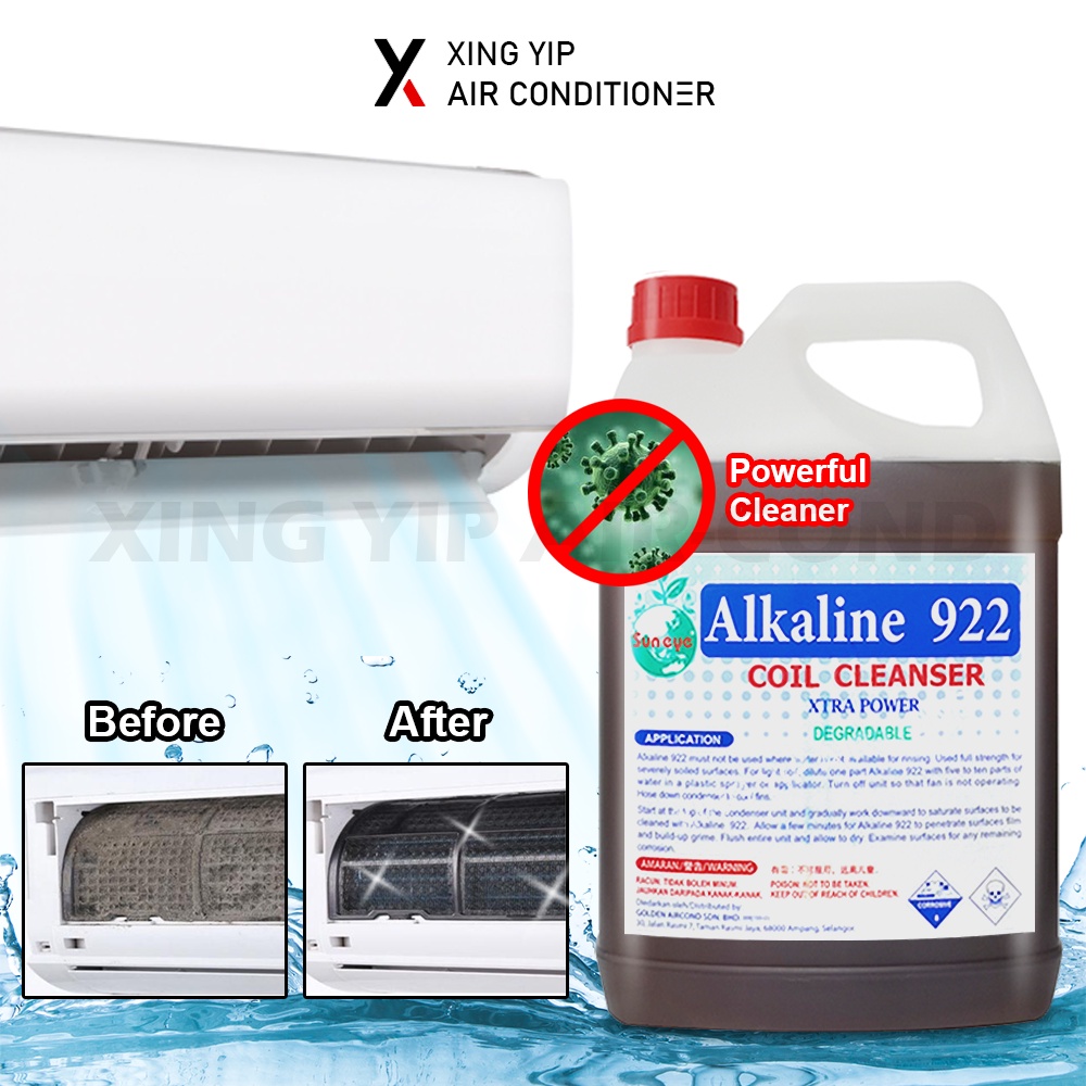 4.5KG Alkaline Air Cond Coil Cleaner / Air Cond Chemical Cleaner