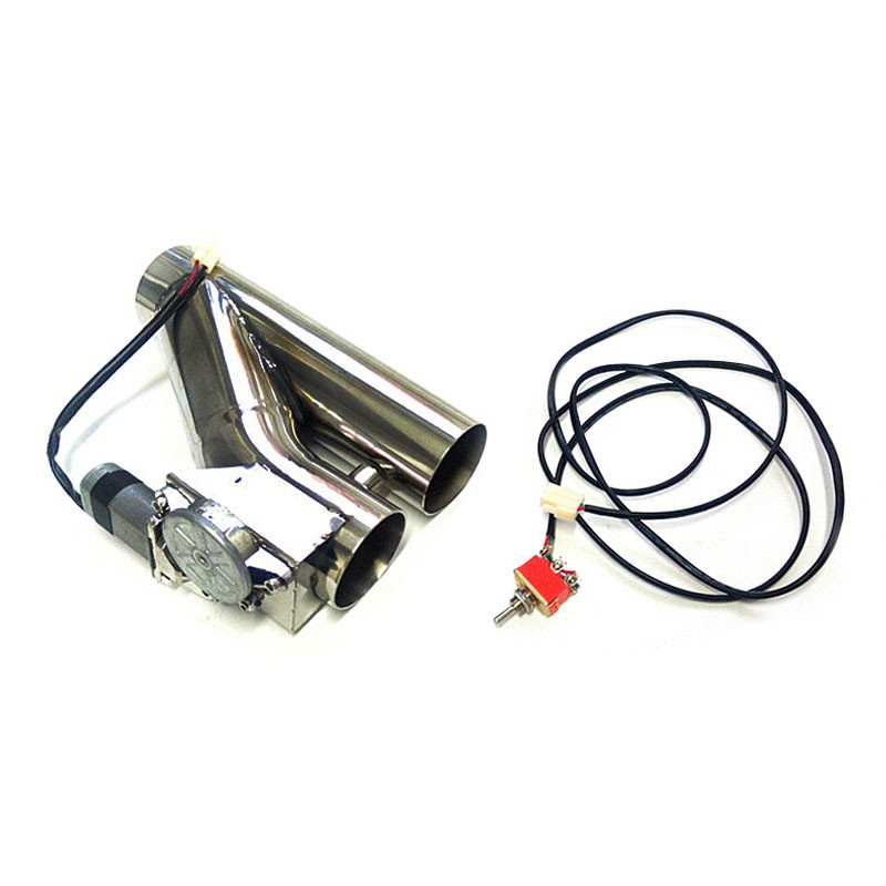 Electric Exhaust Cutout Kit Y pipe Exhaust Control Valve With Valve