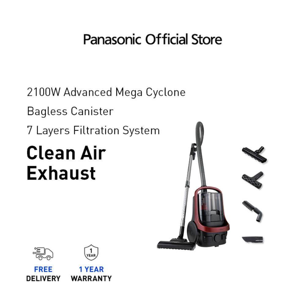 Panasonic Cyclone Bagless Canister Vacuum Cleaner With Hepa Filter ...