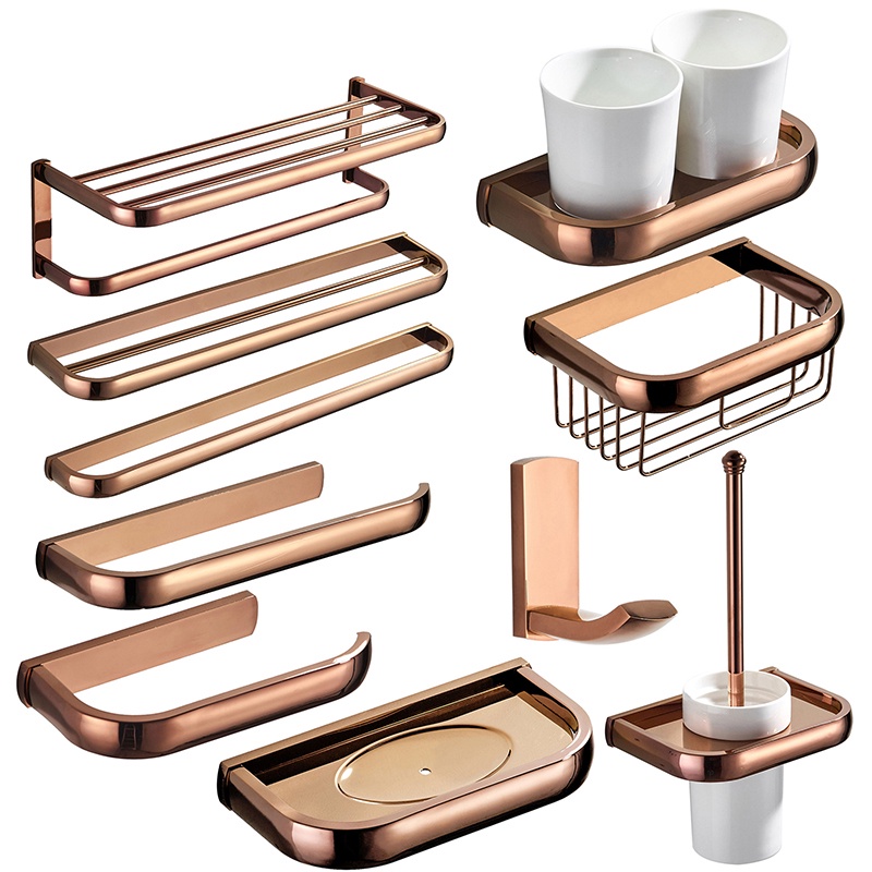 Timeless Vintage Rose Gold Bathroom Accessories for Elegant Design