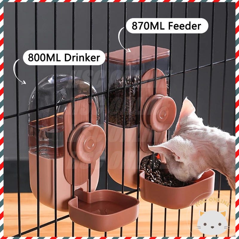 Pet Food Bowl Can Hang Stationary Dog for Cat Cage Feeder Bowls Dogs