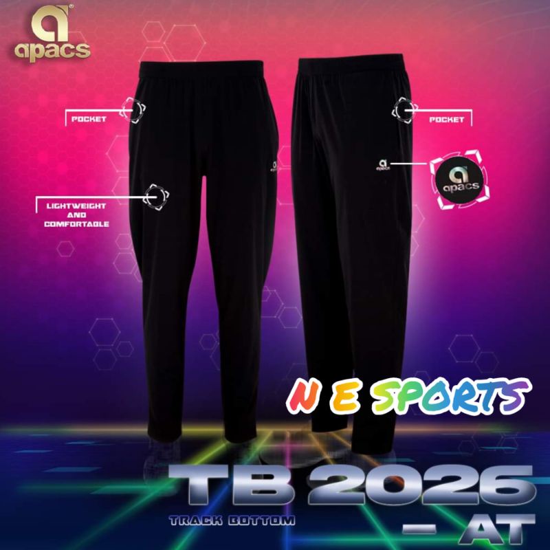 Apacs TB 2026AT Track Bottom (Black) Shopee Malaysia