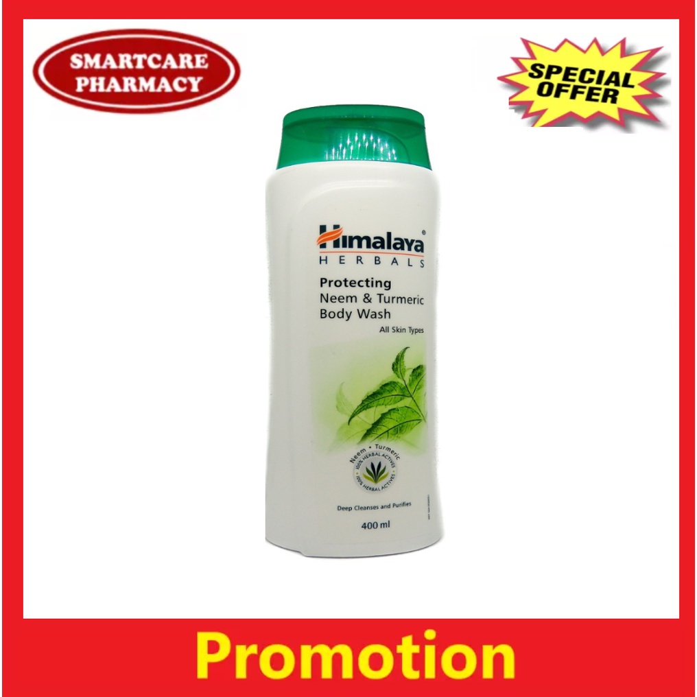 ( Boleh guna untuk HFMD) Himalaya Neem & Turmeric Body Wash 400ml