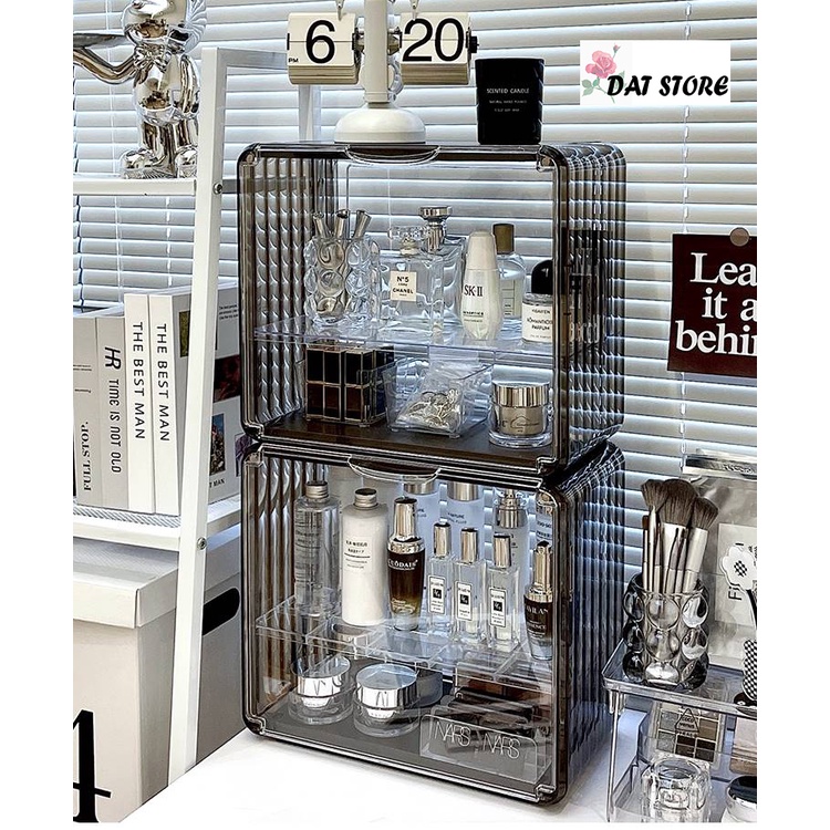 Dustproof Storage Cabinets Home Multipurpose Shelves Cosmetics Skin ...