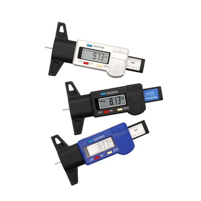 LCD Display Tire Thread Measuring Gauge Digital Tire Depth Gauge Tire ...