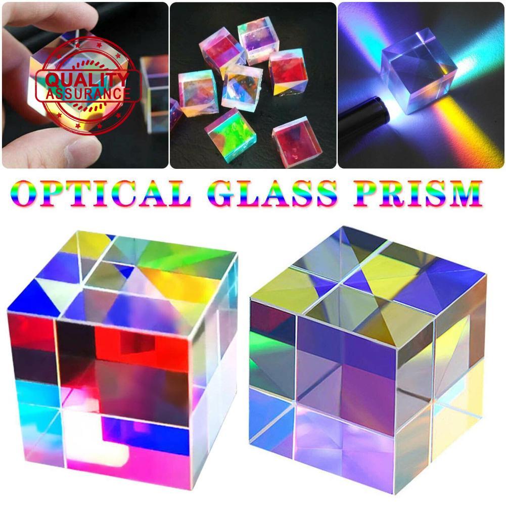 Limei Optical Glass Prism, RGB Dispersion, Cube Design, Kaleidoscope