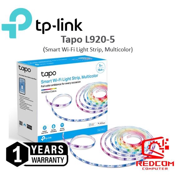 TP-LINK TAPO L920-5 Smart Wi-Fi Light Strip, Multicolor | Shopee Malaysia