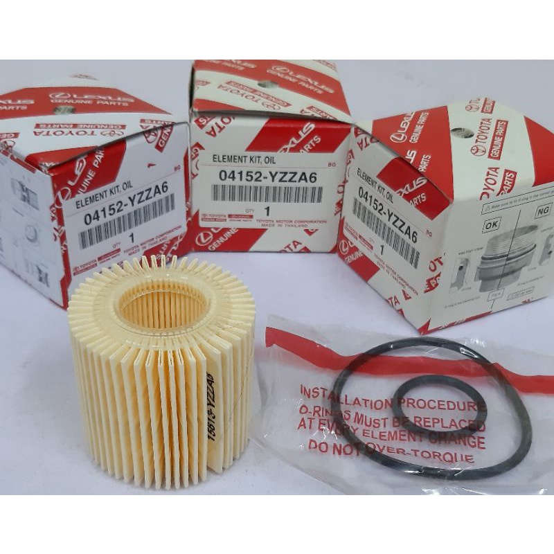 Toyota Engine Oil Filter 04152-yzza6 Dual Vvti Wish / Chr / Sienta ...