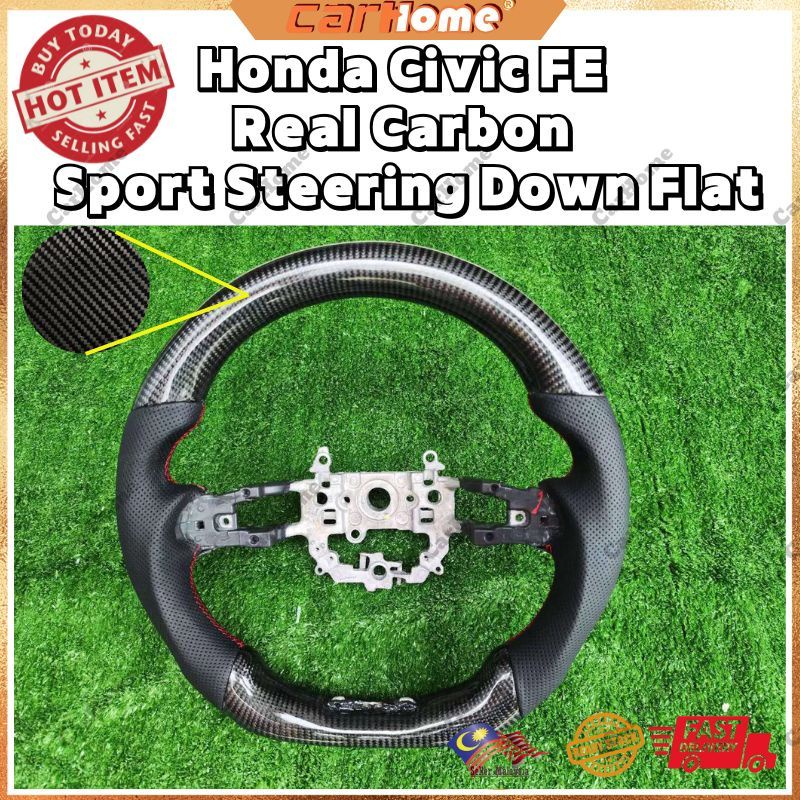 Honda Civic FE Carbon fiber steering wheel Shopee Malaysia