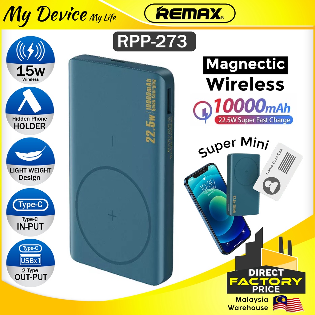 REMAX Powerbank 10000mAh 22.5W Magnetic Wireless Fast Charging ...