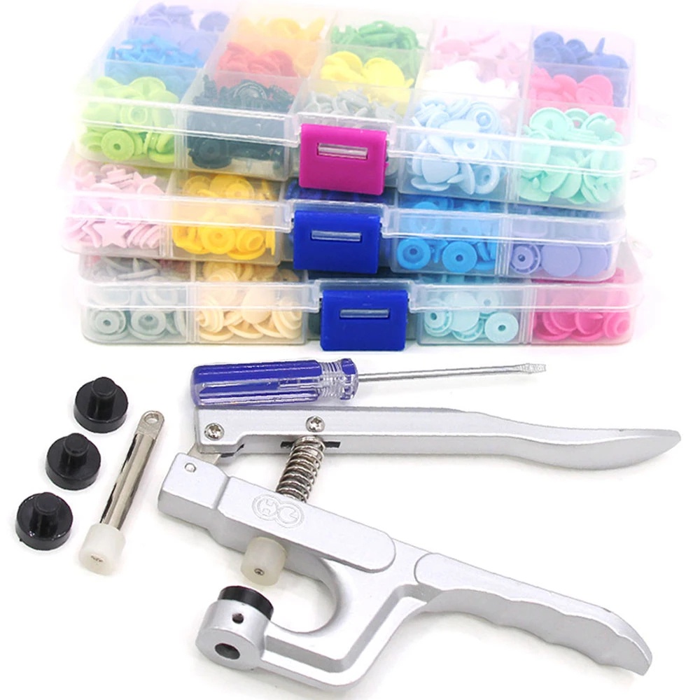 150 sets of KAM clothes button T5 press U-shaped fastener button pliers ...