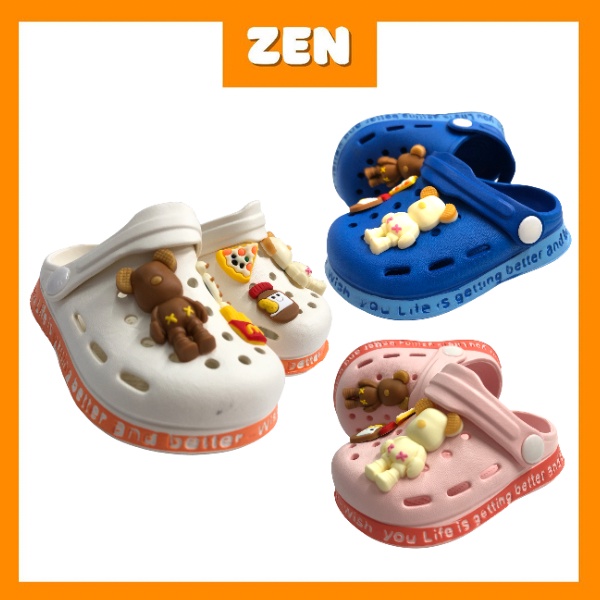[ZEN] Jibbitz Baby Clog Shoes I Kids Clog Shoes I Clog Shoes Kids I
